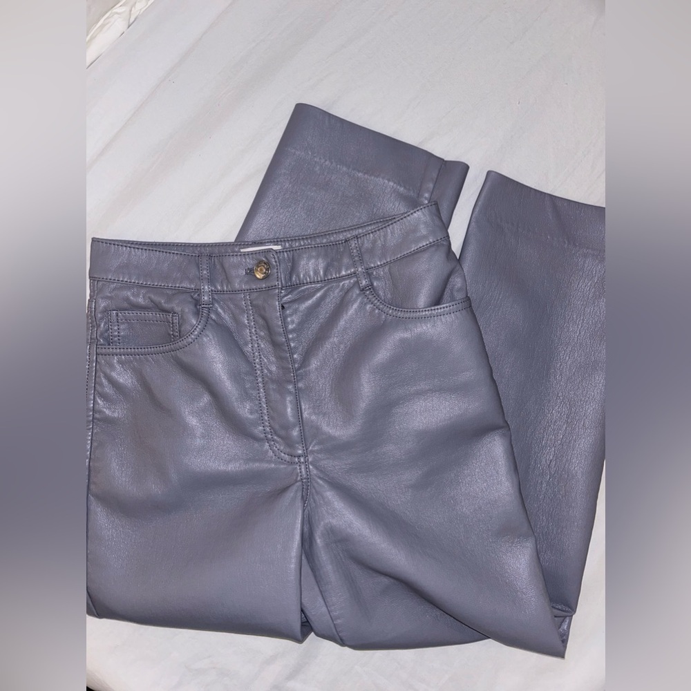 LIKE new Aritzia Vegan leather The melina pant regular